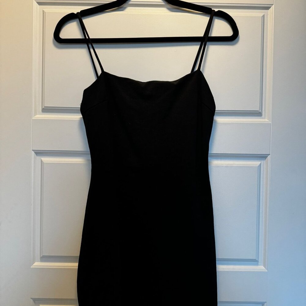 Lulu's Black Spaghetti Strap Mini Dress